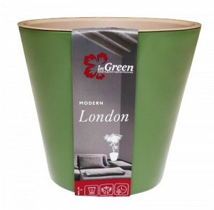 "London" Горшок для цветов d=12.5см 1л оливковый ING1552ОЛ