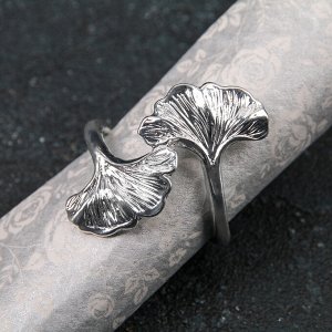 Кольцо для салфетки «Лотос», 4?5 см, цвет серебряный