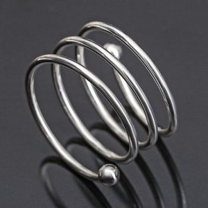 Кольцо для салфеток «Спираль», d=4,5 см, цвет серебро