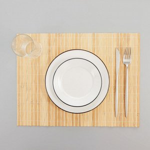 Салфетка сервировочная на стол «Соломка», 43?30 см, цвет светло-коричневый