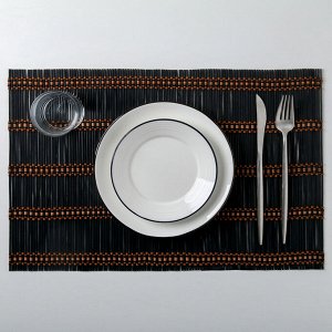 Салфетка кухонная 45-30 см "Дзень", цвет коричневый