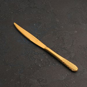 Нож для мяса 23 см, цвет золотой