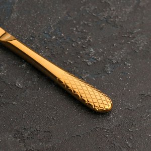 Нож для масла «Юлия Высоцкая», h=23,5 см, цвет золотистый