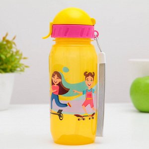 Бутылочка для воды и других пищевых напитков «Активити», 400 мл, цвет МИКС