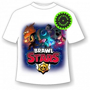 Мир Маек Подростковая футболка Brawl Stars Герои 1105