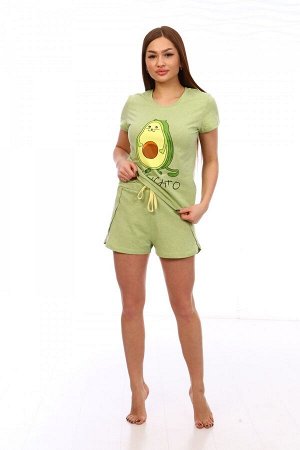 Пижама женская Авокот(шорты) кулирка