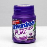 Жевательная резинка Mentos Жидкий центр, виноград, 54 г