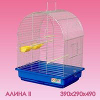 Клетка для птиц Алина-2 большой поддон 39*29*49см
