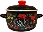 Кастрюля эмалированная сферическая Gazpacho 2,0л ТМ Appetite