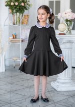 Платье школьное Одноклассница, цвет графит