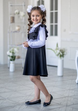 ALOLIKA Сарафан школьный Альбина, цвет черный