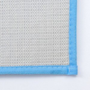 Коврик Доляна «Букли», 40x60 см, цвет голубой