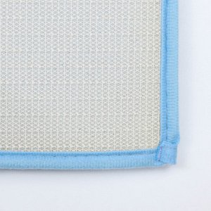 Коврик Доляна «Букли», 50x80 см, цвет голубой