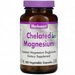 Bluebonnet Nutrition, Хелатный магний, 120 растительных капсул