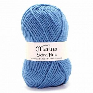 Пряжа DROPS Merino Extra Fine Цвет.23 Grey blue/ сер.голубой