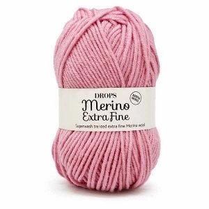 Пряжа DROPS Merino Extra Fine Цвет.25 Pink/розовый