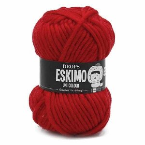 Пряжа DROPS Eskimo Цвет.56 Christmas red/ красный