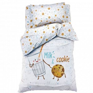 Постельное бельё "Этель" Milk&Cookie 143*215 см, 150*214 см, 50*70 см -1 шт, 100% хл, бязь 125 г/м2