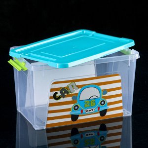Контейнер с декором Алеана Smart Box, 3,5 л, цвет МИКС