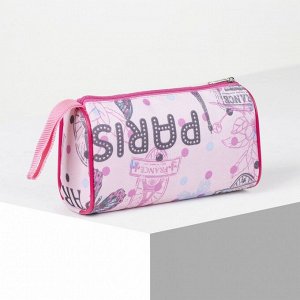 Косметичка-сумочка, отдел на молнии, цвет розовый