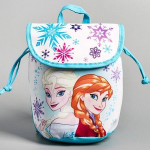 Рюкзак детский, 20 см x 10 см x 23 см «Анна и Эльза», Холодное сердце