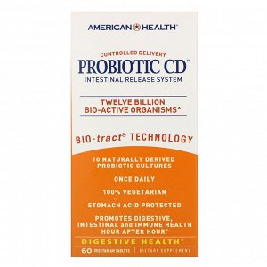 American Health, Probiotic CD, Intestinal Release System, 60 Vegetarian Tablets