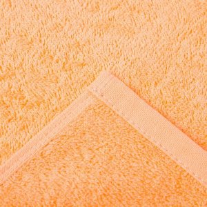 СИМА-ЛЕНД Полотенце махровое гладкокрашеное, 100х180 см, цвет персиковый