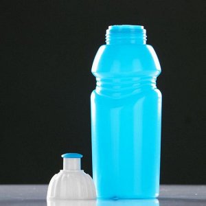 Бутылка для воды велосипедная, 400 мл, с соской, 18 х 6.2 х 6.2 см, микс