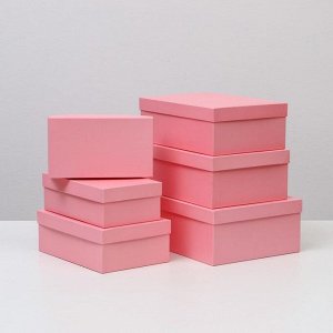 Набор коробок 6 в 1 "Розовый", 35 х 25 х 12,5 - 23 х 13 х 7,5 см