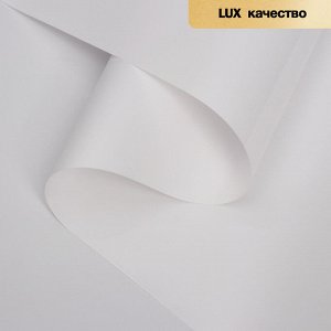 Пленка для цветов "Ярко матовая", белый, 58 см х 5 м 65 мкм