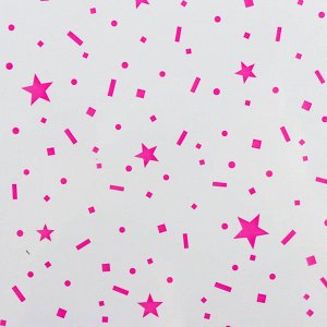 Плёнка для цветов "Звездопад розовый", 0,72 х 7,5 м, 40 мкм, 200 гр