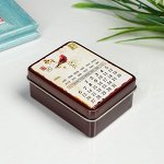 Шкатулка металл &quot;Путешествие&quot; МИКС 3х7,5х5,5 см