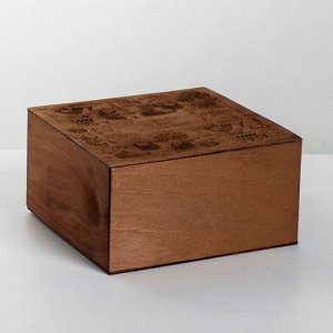 Коробка деревянная подарочная «Тому, кто всегда побеждает», 20 ? 20 ? 10 см
