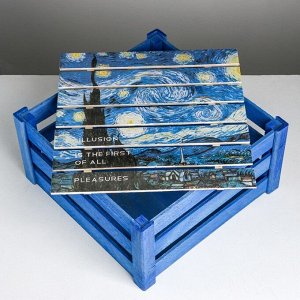 Коробка деревянная подарочная «Ван Гог», 30 ? 30 ? 15  см