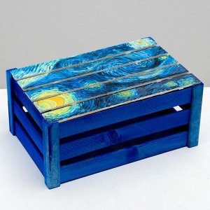 Коробка деревянная подарочная «Ван Гог», 21 * 33 * 15  см