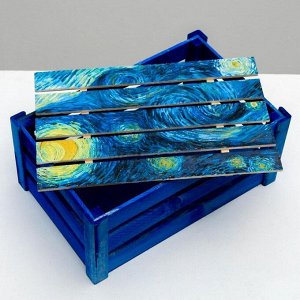 Коробка деревянная подарочная «Ван Гог», 21 * 33 * 15  см
