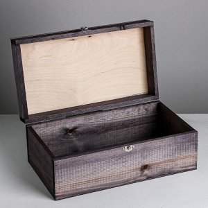 Ящик деревянный подарочный «Крутой мужик», 35 ? 20 ? 15 см