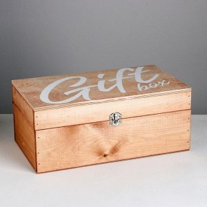 Ящик деревянный подарочный Gift boX, 35 ? 20 ? 15 см