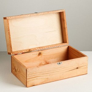 Ящик деревянный подарочный «С любовью», 35 × 20 × 15 см