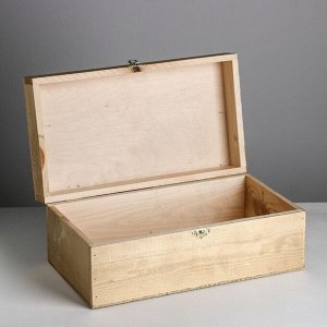 Ящик деревянный подарочный «С уважением», 35 ? 20 ? 15 см
