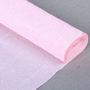 Бумага гофрированная, 569 "Бело-розовая", 0,5 х 2,5 м