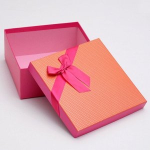 Набор коробок 3 в 1, розовый, 28 х 28 х 11 - 21 х 21 х 9 см