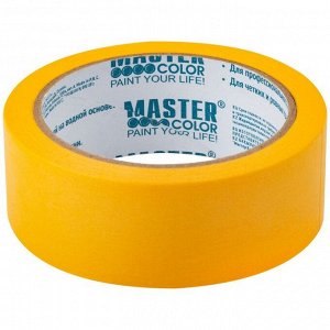 Лента малярная MASTER COLOR 30-6123, 36 мм х 25 м, 120 °С, рисовая, высокая адгезия