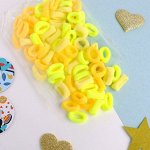 Резинка для волос &quot;Махрушка&quot; (набор 72 шт) 1,5 см, жёлтые оттенки