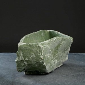 Горшок цветочный "Камень базальт" гипс, 2,8 л