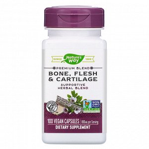 Nature&#x27 - s Way, Bone, Flesh & Cartilage, 880 mg, 100 Vegan Capsules