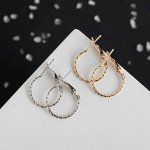 Серьги-кольца &quot;Классика&quot; тонкие, , d=1.9 см, цвет МИКС