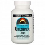 Source Naturals, Убихинол CoQH​​, 100 мг, 90 капсул