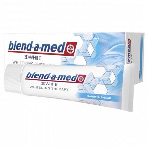 BLEND_A_MED Зубная паста 3D White Whitening Therapy Защита Эмали 75мл