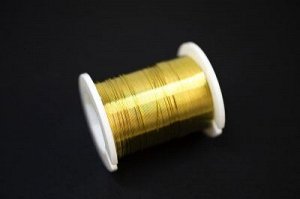 Проволока для бисера медная, толщина 0,3мм, длина 50м, цвет золото, Китай, 1009-087, 1шт